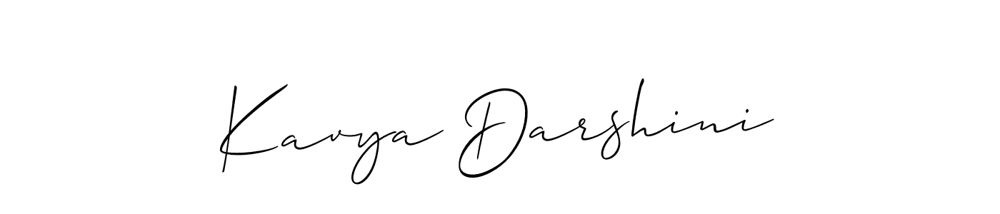 Create a beautiful signature design for name Kavya Darshini. With this signature (Allison_Script) fonts, you can make a handwritten signature for free. Kavya Darshini signature style 2 images and pictures png
