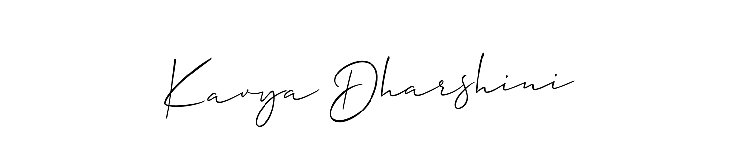 Make a short Kavya Dharshini signature style. Manage your documents anywhere anytime using Allison_Script. Create and add eSignatures, submit forms, share and send files easily. Kavya Dharshini signature style 2 images and pictures png