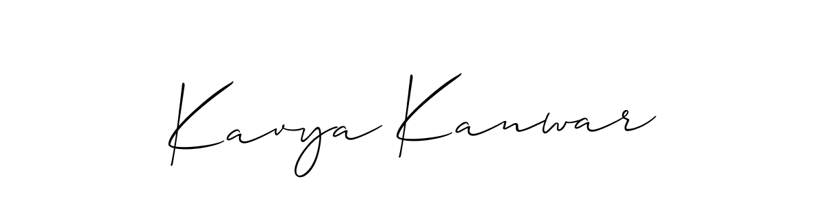 This is the best signature style for the Kavya Kanwar name. Also you like these signature font (Allison_Script). Mix name signature. Kavya Kanwar signature style 2 images and pictures png