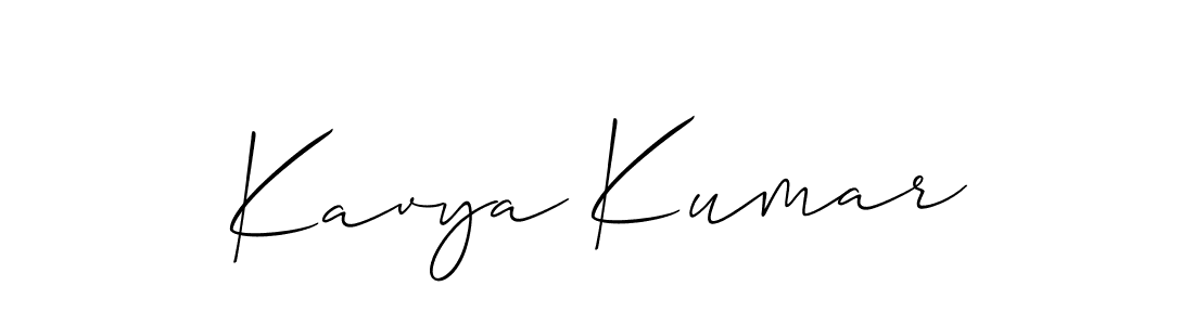 if you are searching for the best signature style for your name Kavya Kumar. so please give up your signature search. here we have designed multiple signature styles  using Allison_Script. Kavya Kumar signature style 2 images and pictures png