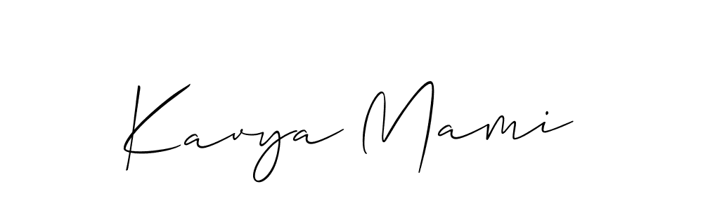 Once you've used our free online signature maker to create your best signature Allison_Script style, it's time to enjoy all of the benefits that Kavya Mami name signing documents. Kavya Mami signature style 2 images and pictures png