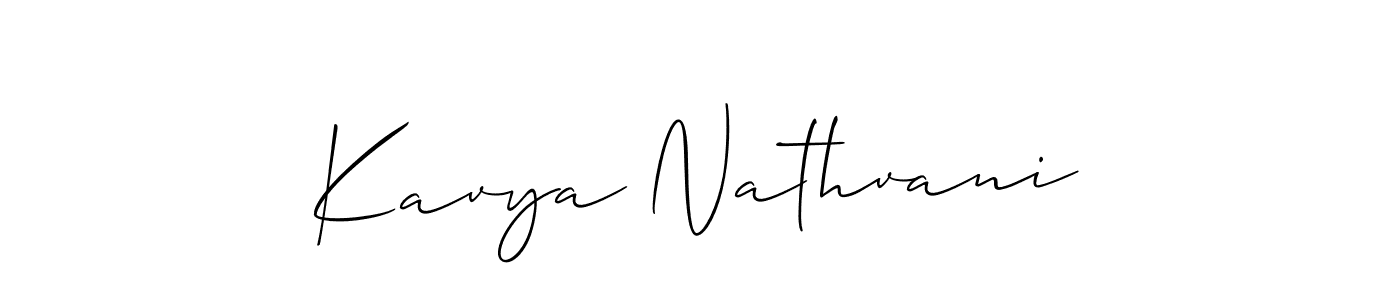 Make a beautiful signature design for name Kavya Nathvani. Use this online signature maker to create a handwritten signature for free. Kavya Nathvani signature style 2 images and pictures png