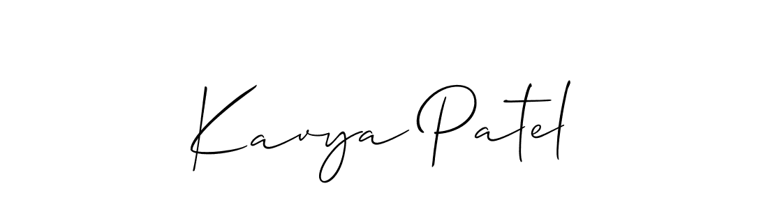 Similarly Allison_Script is the best handwritten signature design. Signature creator online .You can use it as an online autograph creator for name Kavya Patel. Kavya Patel signature style 2 images and pictures png