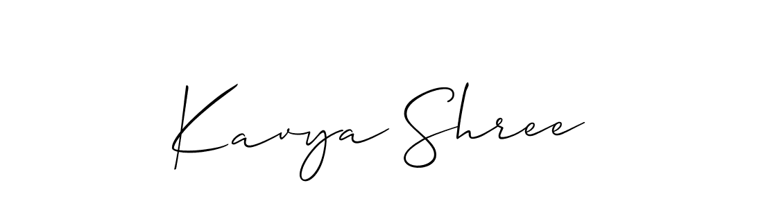 Best and Professional Signature Style for Kavya Shree. Allison_Script Best Signature Style Collection. Kavya Shree signature style 2 images and pictures png