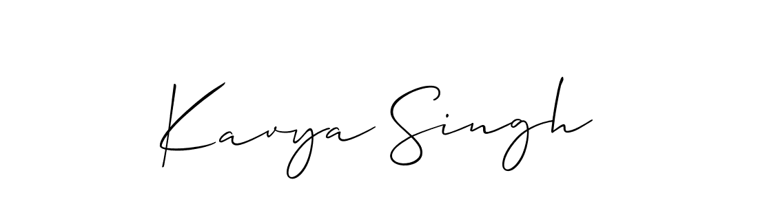 How to make Kavya Singh signature? Allison_Script is a professional autograph style. Create handwritten signature for Kavya Singh name. Kavya Singh signature style 2 images and pictures png