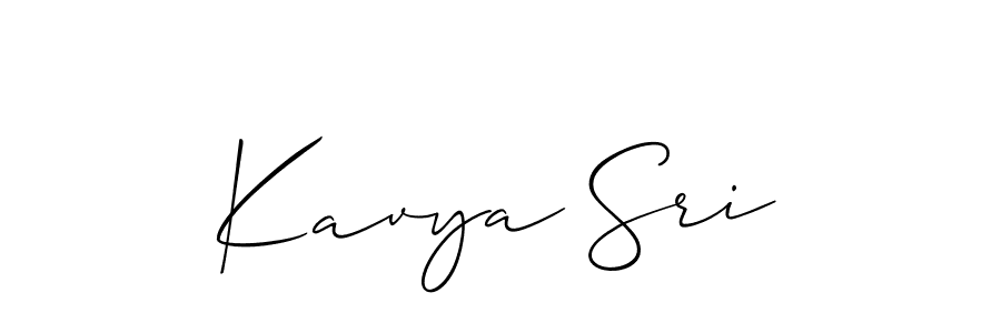 The best way (Allison_Script) to make a short signature is to pick only two or three words in your name. The name Kavya Sri include a total of six letters. For converting this name. Kavya Sri signature style 2 images and pictures png