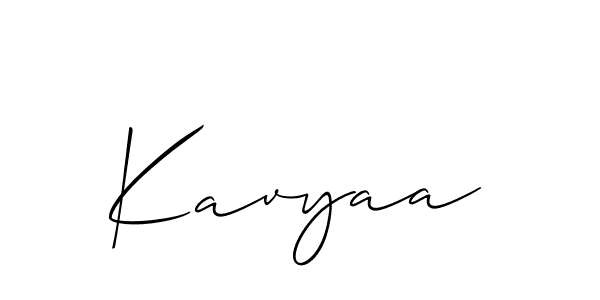 Create a beautiful signature design for name Kavyaa. With this signature (Allison_Script) fonts, you can make a handwritten signature for free. Kavyaa signature style 2 images and pictures png