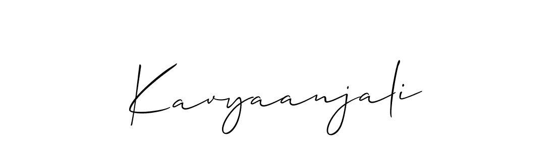 It looks lik you need a new signature style for name Kavyaanjali. Design unique handwritten (Allison_Script) signature with our free signature maker in just a few clicks. Kavyaanjali signature style 2 images and pictures png