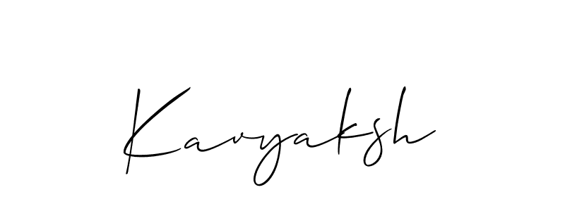 Also we have Kavyaksh name is the best signature style. Create professional handwritten signature collection using Allison_Script autograph style. Kavyaksh signature style 2 images and pictures png