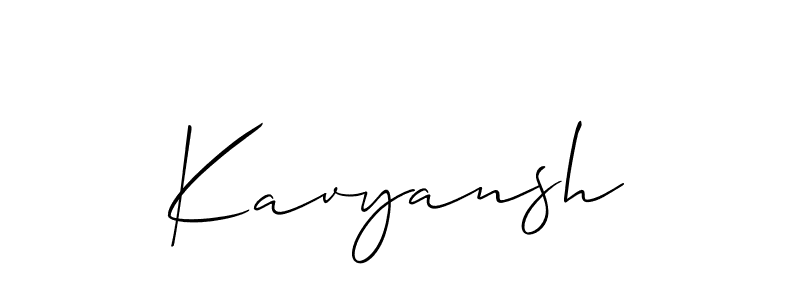 It looks lik you need a new signature style for name Kavyansh. Design unique handwritten (Allison_Script) signature with our free signature maker in just a few clicks. Kavyansh signature style 2 images and pictures png