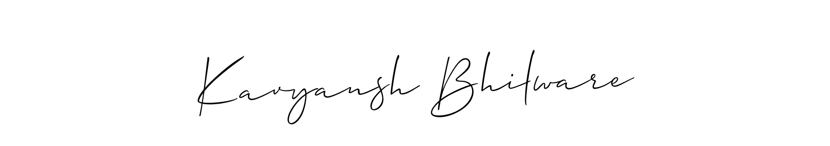 See photos of Kavyansh Bhilware official signature by Spectra . Check more albums & portfolios. Read reviews & check more about Allison_Script font. Kavyansh Bhilware signature style 2 images and pictures png