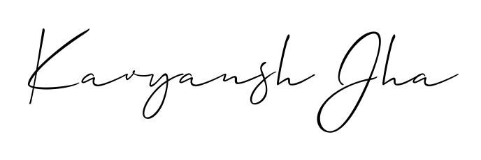 Practice writing Kavyansh Jha with the flow of Allison_Script lettering. A fantastic source of inspiration for developing your personal signature style. Kavyansh Jha signature style 2 images and pictures png