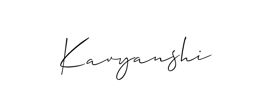 How to Draw Kavyanshi signature style? Allison_Script is a latest design signature styles for name Kavyanshi. Kavyanshi signature style 2 images and pictures png