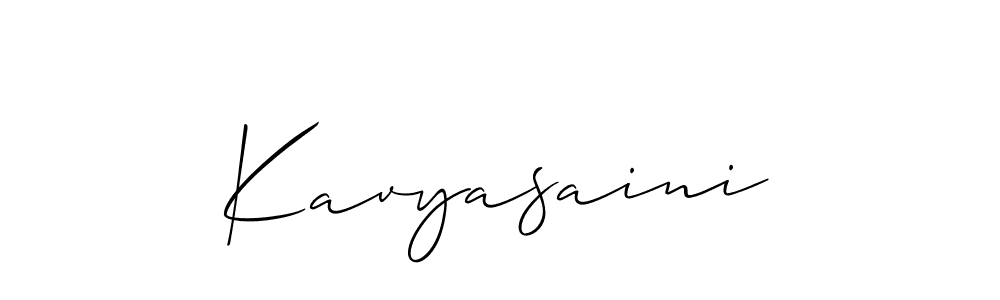 You should practise on your own different ways (Allison_Script) to write your name (Kavyasaini) in signature. don't let someone else do it for you. Kavyasaini signature style 2 images and pictures png