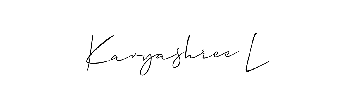 See photos of Kavyashree L official signature by Spectra . Check more albums & portfolios. Read reviews & check more about Allison_Script font. Kavyashree L signature style 2 images and pictures png