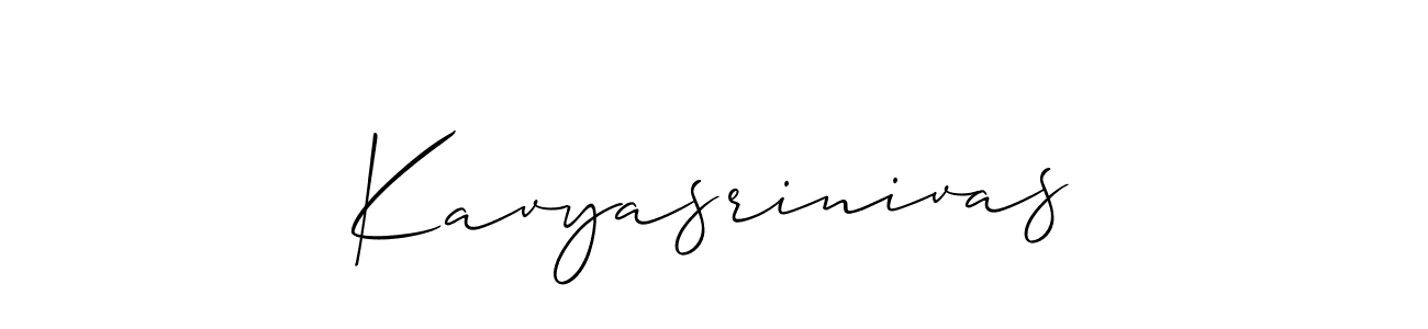 How to Draw Kavyasrinivas signature style? Allison_Script is a latest design signature styles for name Kavyasrinivas. Kavyasrinivas signature style 2 images and pictures png