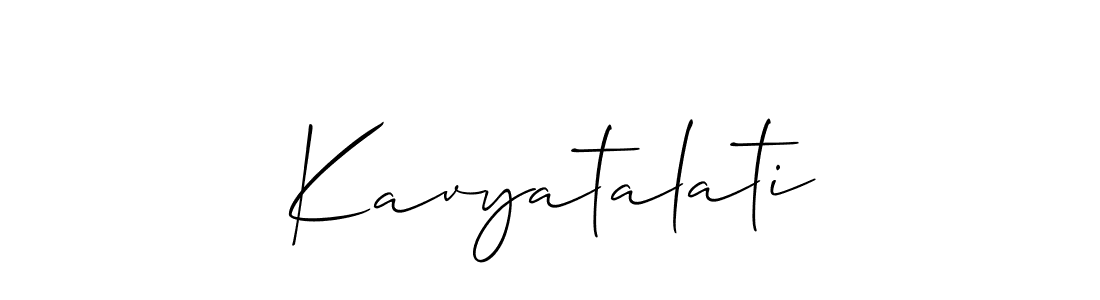 Make a beautiful signature design for name Kavyatalati. Use this online signature maker to create a handwritten signature for free. Kavyatalati signature style 2 images and pictures png