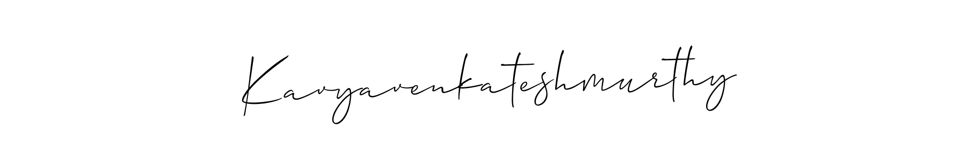 Make a beautiful signature design for name Kavyavenkateshmurthy. With this signature (Allison_Script) style, you can create a handwritten signature for free. Kavyavenkateshmurthy signature style 2 images and pictures png