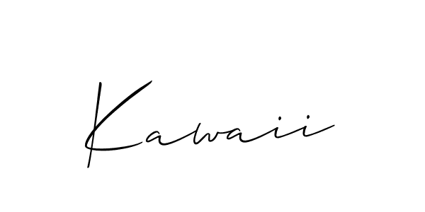 How to Draw Kawaii signature style? Allison_Script is a latest design signature styles for name Kawaii. Kawaii signature style 2 images and pictures png