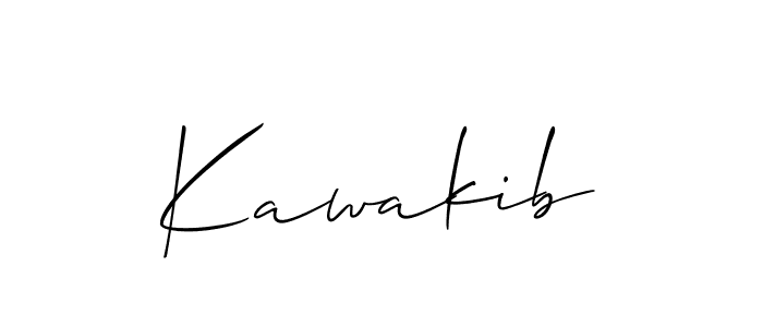 You should practise on your own different ways (Allison_Script) to write your name (Kawakib) in signature. don't let someone else do it for you. Kawakib signature style 2 images and pictures png