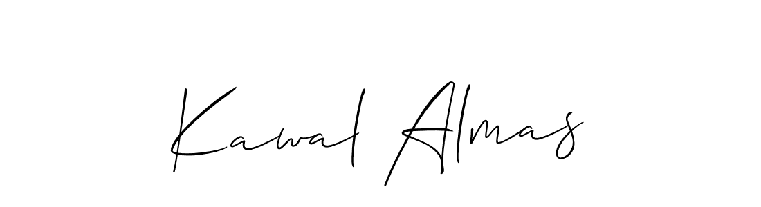 Also we have Kawal Almas name is the best signature style. Create professional handwritten signature collection using Allison_Script autograph style. Kawal Almas signature style 2 images and pictures png