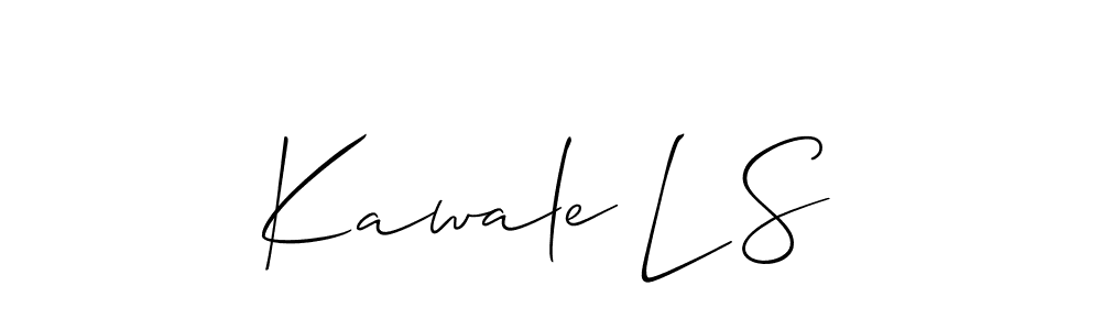 You should practise on your own different ways (Allison_Script) to write your name (Kawale L S) in signature. don't let someone else do it for you. Kawale L S signature style 2 images and pictures png