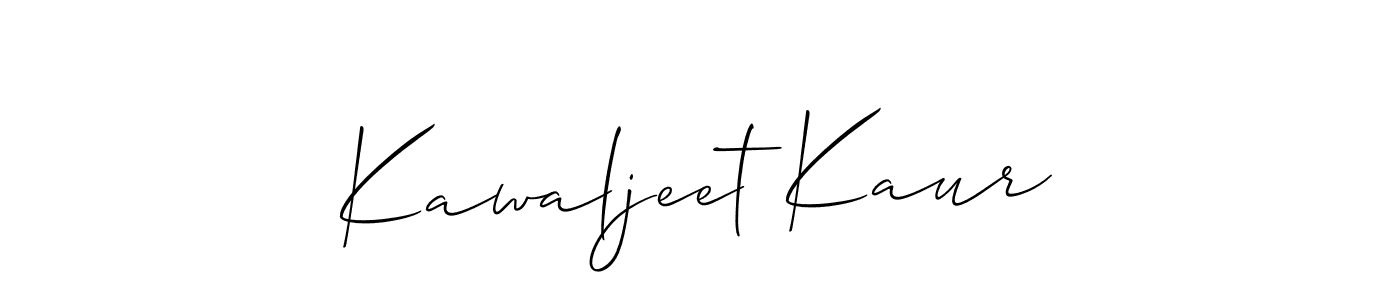 Similarly Allison_Script is the best handwritten signature design. Signature creator online .You can use it as an online autograph creator for name Kawaljeet Kaur. Kawaljeet Kaur signature style 2 images and pictures png