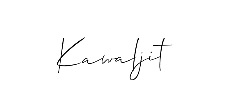 The best way (Allison_Script) to make a short signature is to pick only two or three words in your name. The name Kawaljit include a total of six letters. For converting this name. Kawaljit signature style 2 images and pictures png