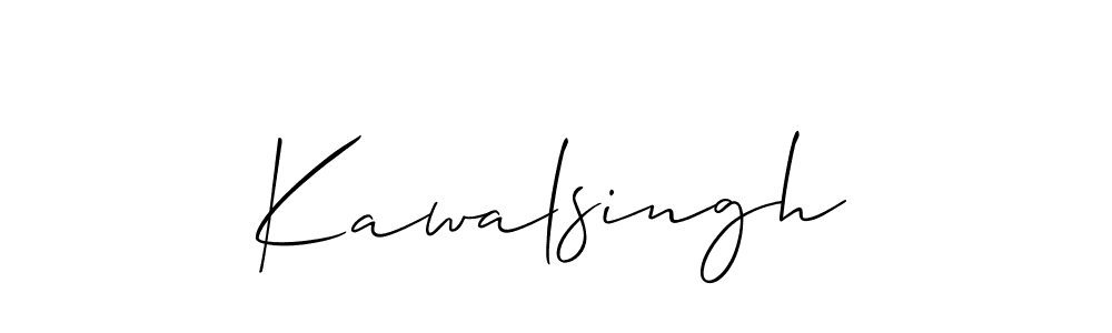 Create a beautiful signature design for name Kawalsingh. With this signature (Allison_Script) fonts, you can make a handwritten signature for free. Kawalsingh signature style 2 images and pictures png