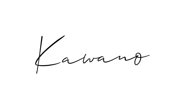 Kawano stylish signature style. Best Handwritten Sign (Allison_Script) for my name. Handwritten Signature Collection Ideas for my name Kawano. Kawano signature style 2 images and pictures png