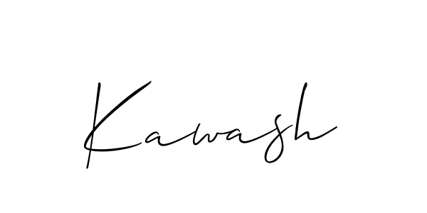 You should practise on your own different ways (Allison_Script) to write your name (Kawash) in signature. don't let someone else do it for you. Kawash signature style 2 images and pictures png