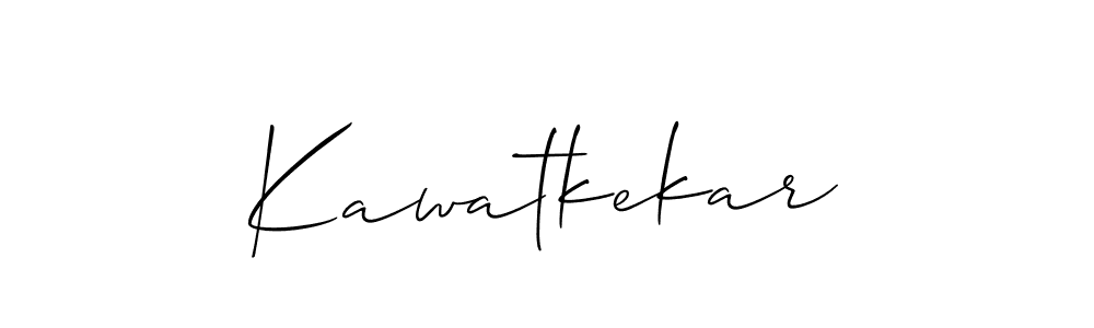 Use a signature maker to create a handwritten signature online. With this signature software, you can design (Allison_Script) your own signature for name Kawatkekar. Kawatkekar signature style 2 images and pictures png