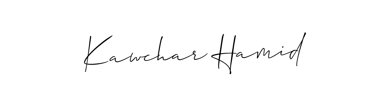 This is the best signature style for the Kawchar Hamid name. Also you like these signature font (Allison_Script). Mix name signature. Kawchar Hamid signature style 2 images and pictures png