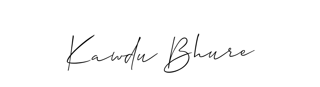 The best way (Allison_Script) to make a short signature is to pick only two or three words in your name. The name Kawdu Bhure include a total of six letters. For converting this name. Kawdu Bhure signature style 2 images and pictures png