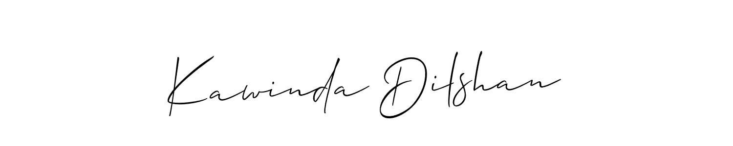 It looks lik you need a new signature style for name Kawinda Dilshan. Design unique handwritten (Allison_Script) signature with our free signature maker in just a few clicks. Kawinda Dilshan signature style 2 images and pictures png