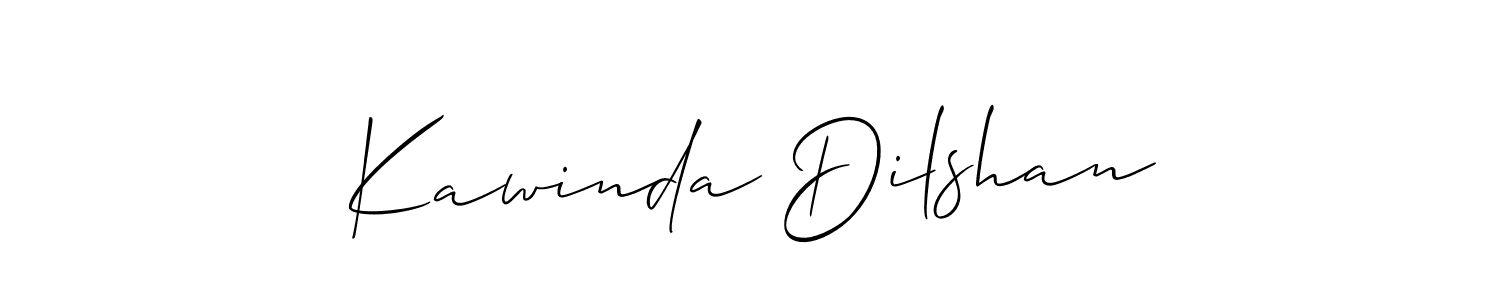 It looks lik you need a new signature style for name Kawinda Dilshan. Design unique handwritten (Allison_Script) signature with our free signature maker in just a few clicks. Kawinda Dilshan signature style 2 images and pictures png