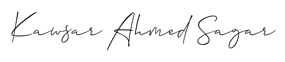 Make a beautiful signature design for name Kawsar Ahmed Sagar. Use this online signature maker to create a handwritten signature for free. Kawsar Ahmed Sagar signature style 2 images and pictures png