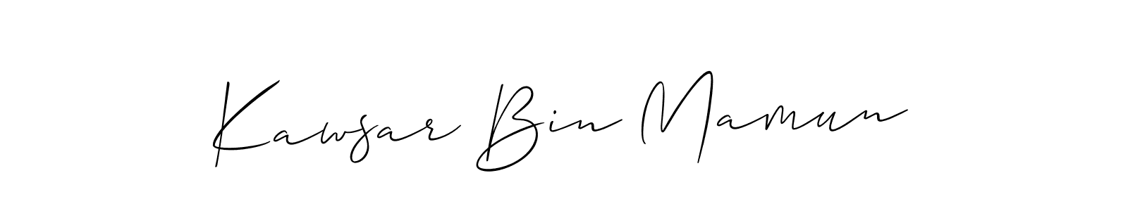 Once you've used our free online signature maker to create your best signature Allison_Script style, it's time to enjoy all of the benefits that Kawsar Bin Mamun name signing documents. Kawsar Bin Mamun signature style 2 images and pictures png