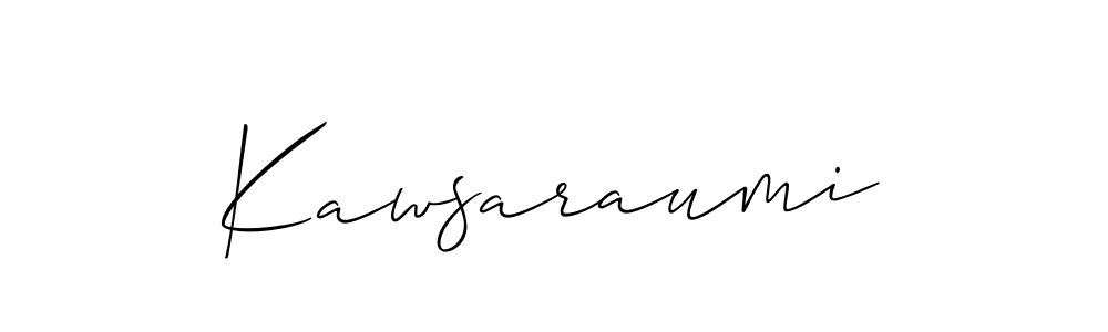 Make a beautiful signature design for name Kawsaraumi. Use this online signature maker to create a handwritten signature for free. Kawsaraumi signature style 2 images and pictures png