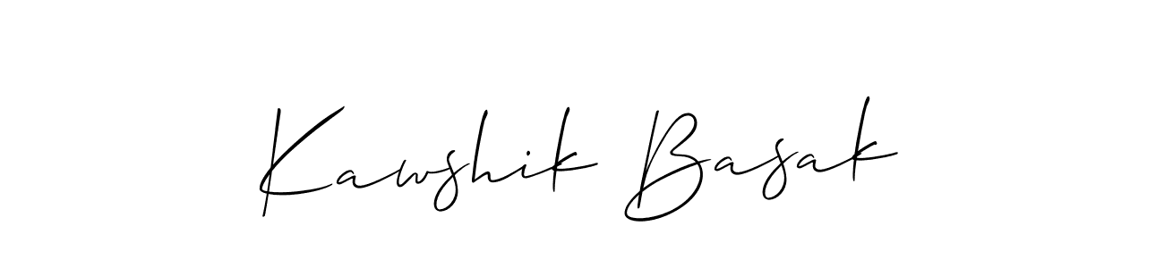 Also You can easily find your signature by using the search form. We will create Kawshik Basak name handwritten signature images for you free of cost using Allison_Script sign style. Kawshik Basak signature style 2 images and pictures png