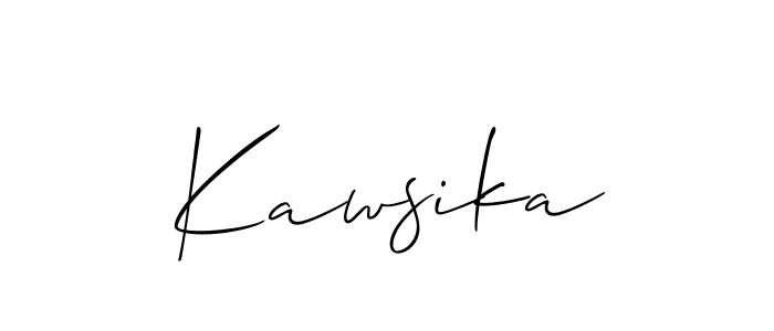 The best way (Allison_Script) to make a short signature is to pick only two or three words in your name. The name Kawsika include a total of six letters. For converting this name. Kawsika signature style 2 images and pictures png