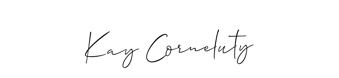 You can use this online signature creator to create a handwritten signature for the name Kay Corneluty. This is the best online autograph maker. Kay Corneluty signature style 2 images and pictures png