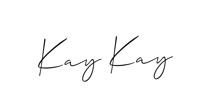 How to make Kay Kay name signature. Use Allison_Script style for creating short signs online. This is the latest handwritten sign. Kay Kay signature style 2 images and pictures png