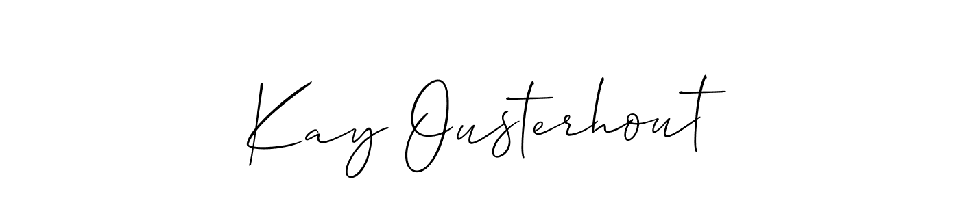 Use a signature maker to create a handwritten signature online. With this signature software, you can design (Allison_Script) your own signature for name Kay Ousterhout. Kay Ousterhout signature style 2 images and pictures png