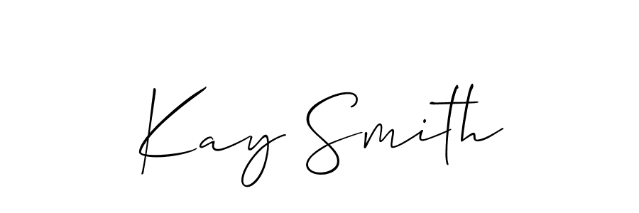 How to Draw Kay Smith signature style? Allison_Script is a latest design signature styles for name Kay Smith. Kay Smith signature style 2 images and pictures png
