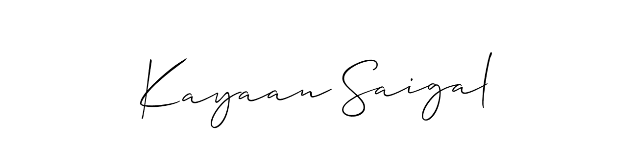 Make a beautiful signature design for name Kayaan Saigal. Use this online signature maker to create a handwritten signature for free. Kayaan Saigal signature style 2 images and pictures png