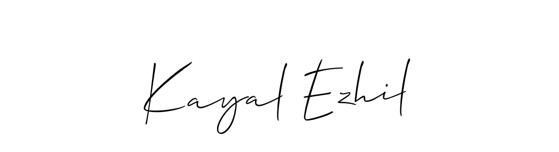 This is the best signature style for the Kayal Ezhil name. Also you like these signature font (Allison_Script). Mix name signature. Kayal Ezhil signature style 2 images and pictures png