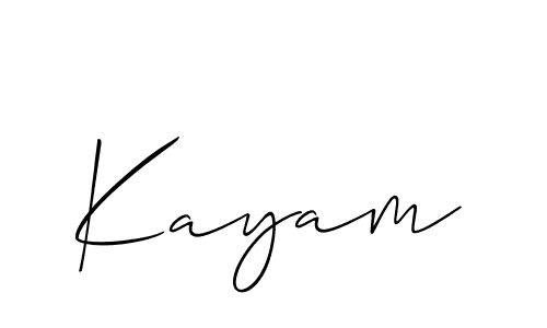 Best and Professional Signature Style for Kayam. Allison_Script Best Signature Style Collection. Kayam signature style 2 images and pictures png