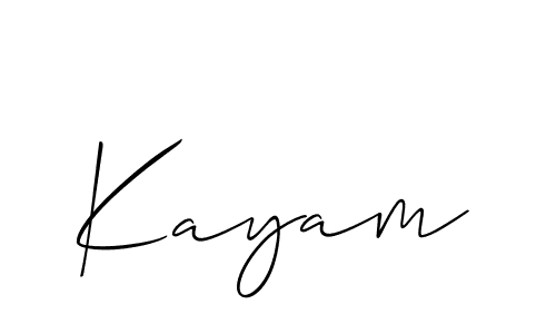 How to make Kayam name signature. Use Allison_Script style for creating short signs online. This is the latest handwritten sign. Kayam signature style 2 images and pictures png