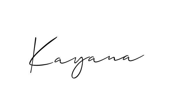 You should practise on your own different ways (Allison_Script) to write your name (Kayana) in signature. don't let someone else do it for you. Kayana signature style 2 images and pictures png